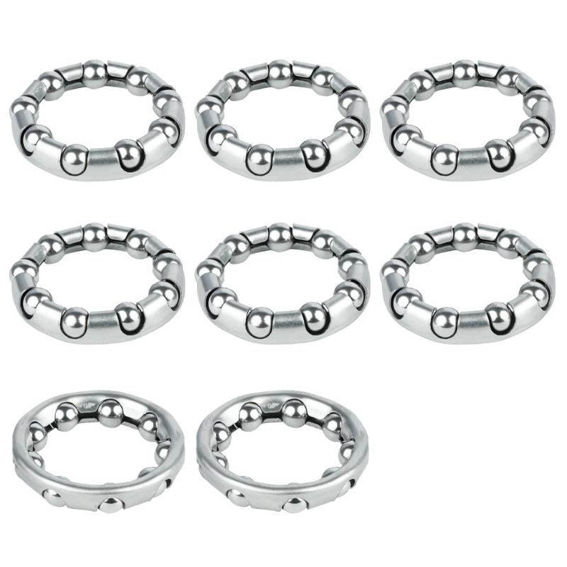 8Pcs Mountain Bike Headset Caged Balls Bearing Cycling Headset Bearing Bicycles Balls Bearing Retainer Bicycles Part