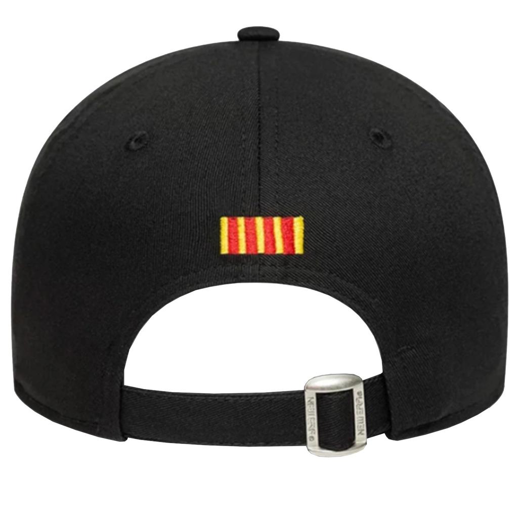 New Era Core 9Forty FC Barcelona Kappe, Herren schwarze Kappe