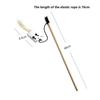 Interactive Cat Feather Teaser Toy Wooden Wand Stick with Linen Mouse for Kitten Play Pet Supplies