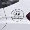 Fun Cartoon Cat Car Fuel Tank Decoration Stickers