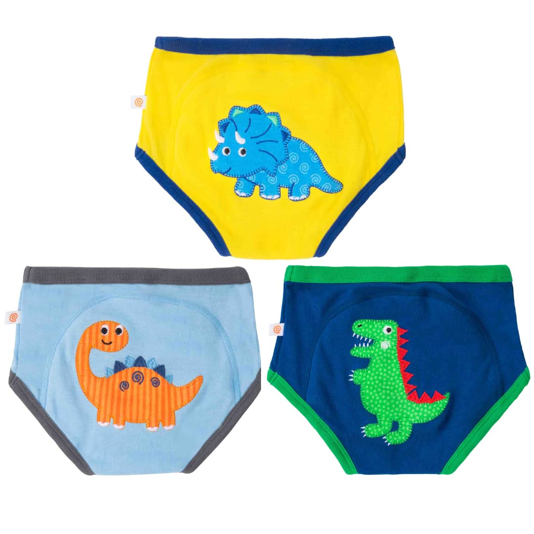 

Японские тренировочные брюки Zucchini из органического хлопка для мальчиков Dinosaur Friends, комплект из 3 предметов для малышей, впитывающий подарок ZOO7004 (Подлинный продукт) (3Т/4Т) -