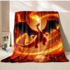Charizard Dracaufeu Print Cartoon Blanket Ren Adult Blanket Soft Warm Bedding for Bed Sofa Travel Cover Blanket#(3)