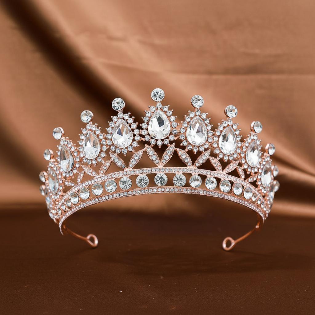 Luxury Wedding Bridal Tiaras Crown Crystal Diadem Crystal Headband Wedding Accessories Prom Women Gifts Holiday Party Supplies
