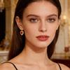 Rare Red Sacred Heart Flame Stud Earrings for Fashionable Heart-shaped Jewelry Pieces
