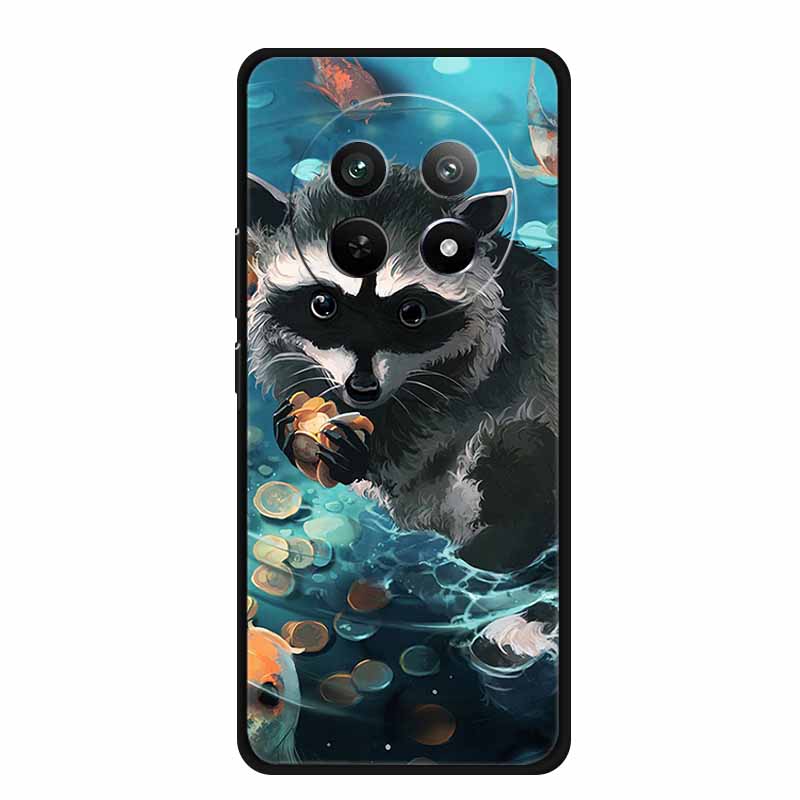 Phone Case For Realme 13 Pro Plus Case Protective Black Silicone Soft Coque For Realme13 Pro Plus Back Cover Case 13Pro Plus Bag