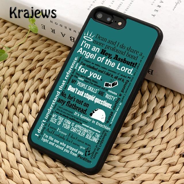 

Krajews Supernatural Castiel Dean Sam collage Phone Case For iPhone 17 Air 16 15 14 plus 11 12 13 pro max coque Fundas iPhone 13
