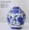 Antique Blue and White Chinese Porcelain Vase - European & American Handicraft for Flower Arrangements
