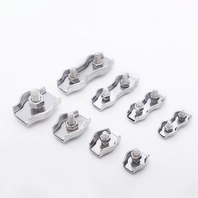 10pcs 304 Stainless Steel Wire Rope Clips Single Clamp Head Cable Clamp Brake Line Clamp Cable Wire Hardware Fastener