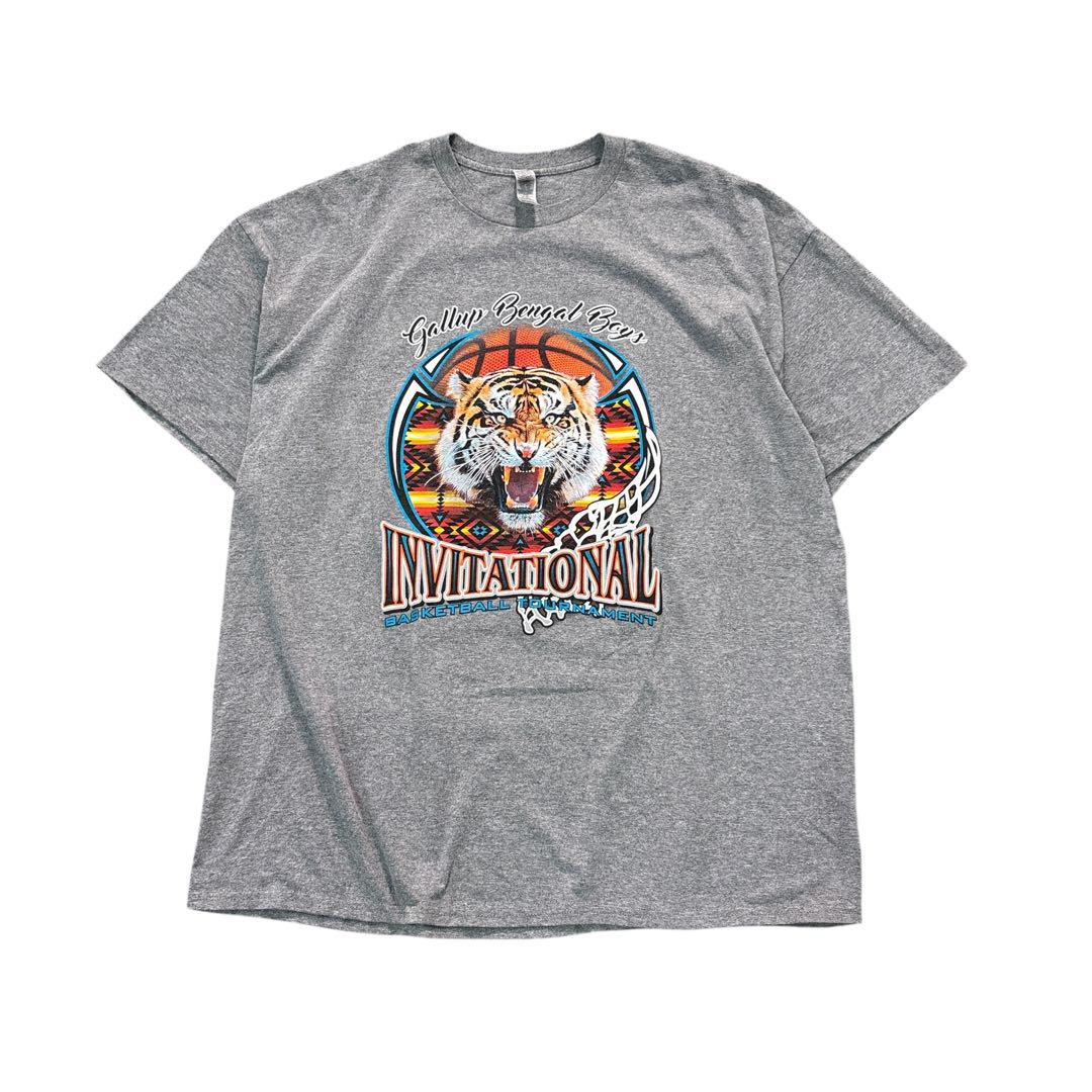 

[Б/У] 7TSM2GILDAN Футболка с принтом тигра Импортная одежда б/у