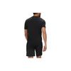Hoka One One Essential Tee Solid Color Round Neck Slim Fit Short Sleeve T-Shirt Men Tops Black 1141757-BLK