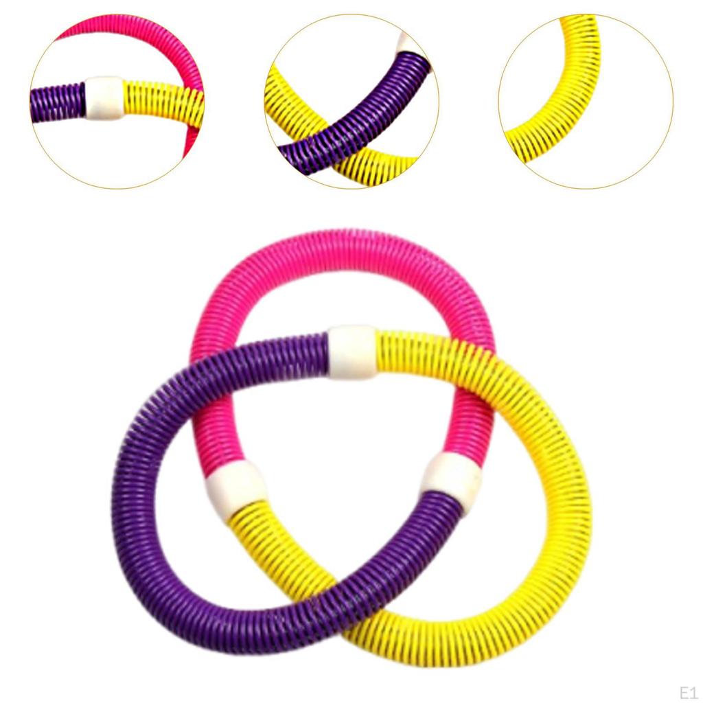 Hula Hoop för vuxna, Bärbar midjeträningsenhet, PVC-design, 3 färgalternativ