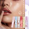 Transparent Colorless Lip Oil 6-piece Set Moisturizing and Hydrating Rolling Lip Balm