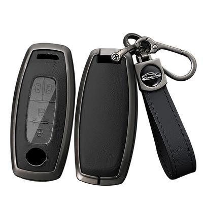 Ontto Nissan Smart Key Case, Key Holder, Alloy + PU Leather, Key Cover, For