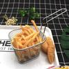 Pommes Frites Korb Tragbar Edelstahl Pommes Mini Frittierkorb Sieb Fritteuse Küche Kochkorb Sieb Zubehör