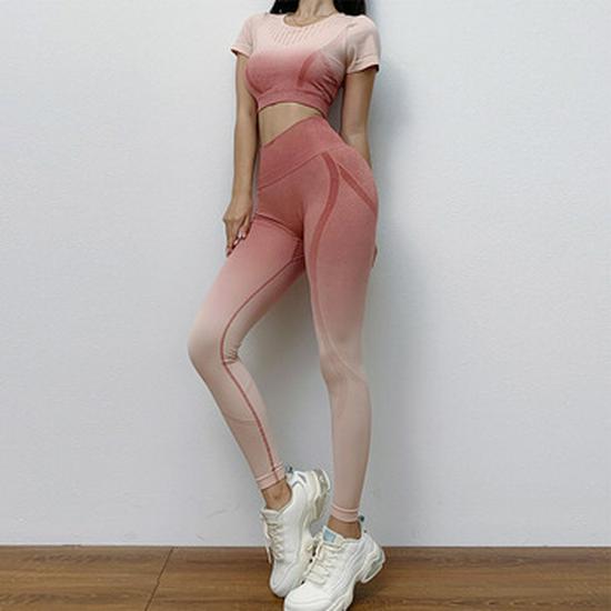 Women's High Waist Seamless Yoga Pants - Peach Butt Lifting, Quick-Drying, Tight Fit with Cutouts