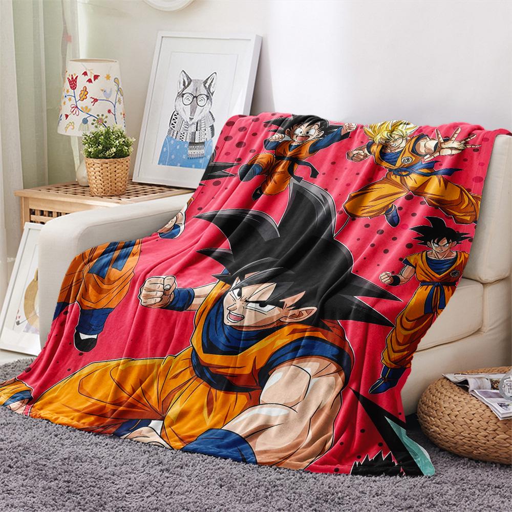 Dragon Ball Flannel Blanket, High quality Comfortable for All Seasons, Home Decor, Warmth and Comfort