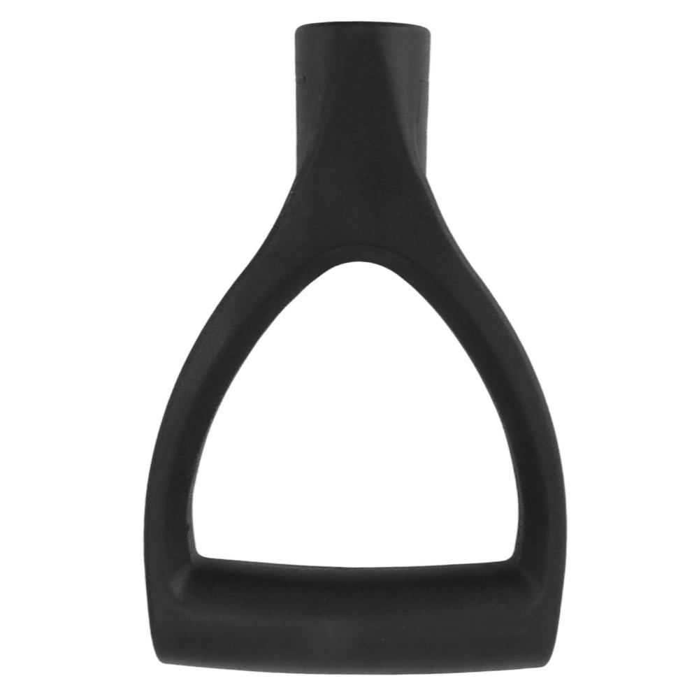 2PCS Black D Shaped Grip Handle Compact Shovel Handle Replacement Durable Garden Shovel Handle