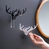 1pc Aesthetic Antler Wall Hook - Punch-Free Key Holder And Decorative Storage Rack For Home Decor