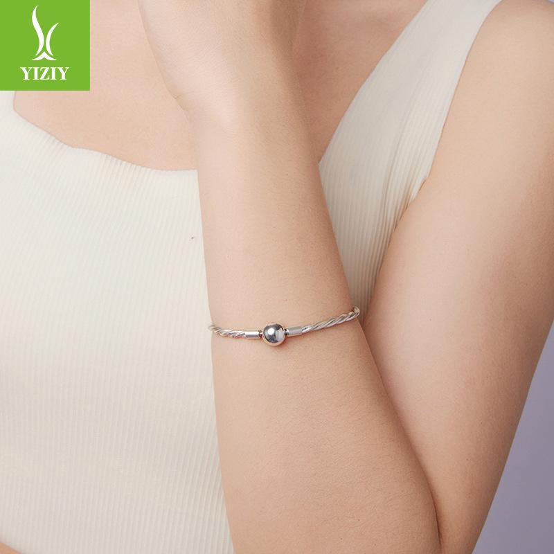Winding Basic Chain Bracelet Simple And Versatile S925 Sterling Silver Snake Bone Chain Bracelet