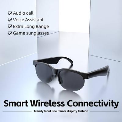 Smarte Sonnenbrille Brille Bluetooth Anruf KI Intelligente Übersetzungsbrille unterstützt 144 Sprachen Kabelloses Headset für Männer Frauen