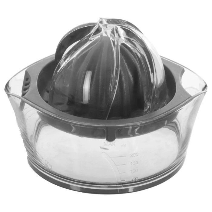 Presse-agrumes - 2 En 1 - Modèle Aléatoire - Acrylique - Gris/Rouge - 10 Cm