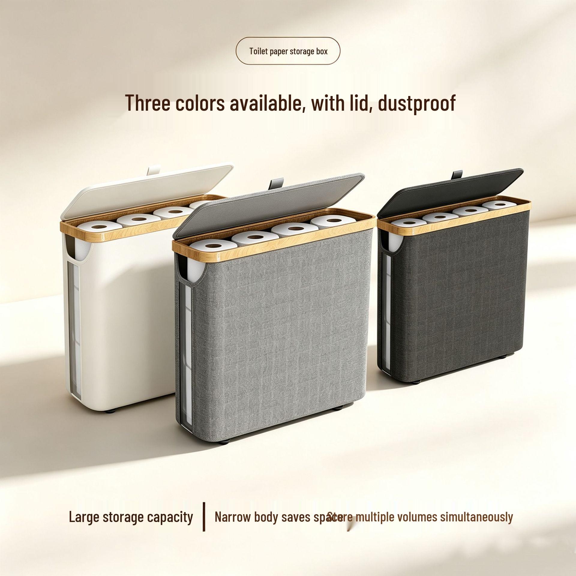 Bamboo Frame Flip-Top Fabric Tissue and
