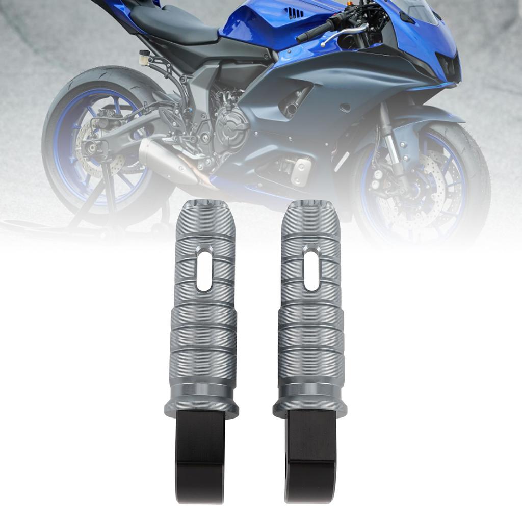 Motorcycle Rear Passenger Footrest T6063 Aluminum Alloy Anodizing Rear Foot Pegs for YZF R7 MT-07 MT-09 XSR 700