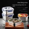 Stainless Steel Salad Fruit Food Container Sealed Anti-drip Large Capacity Lunch Box Camping Picnic Box for Fruit Salad Food