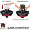 90304 Replacement HEPA Cartridge Filters with Lid, Compatible with Shop-Vac Shop Vac 90304, 90350, 90333, 903-04-00, 9030400, 90585 5 Gallon and