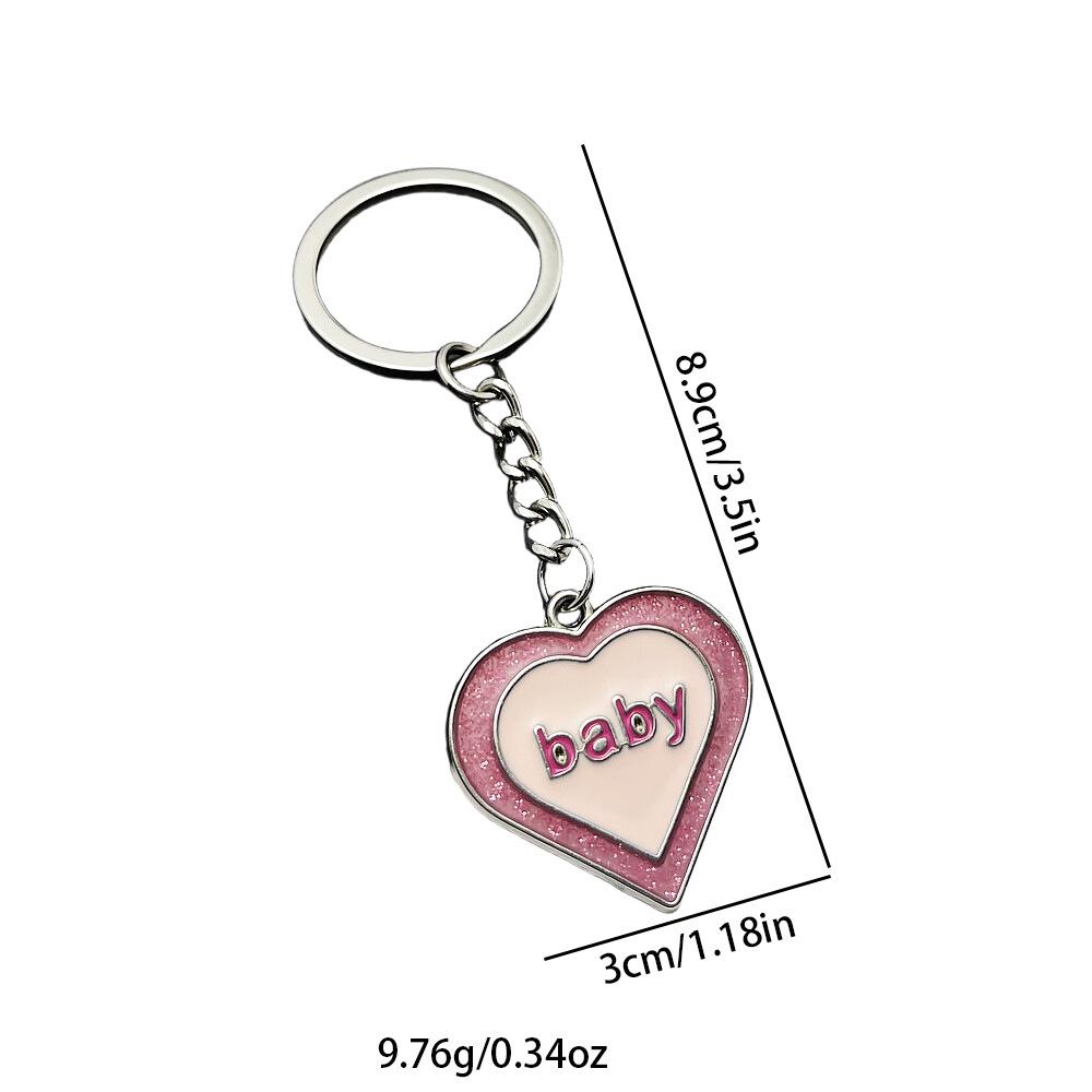 

Angel Baby Couple Letter Keychain Pendant