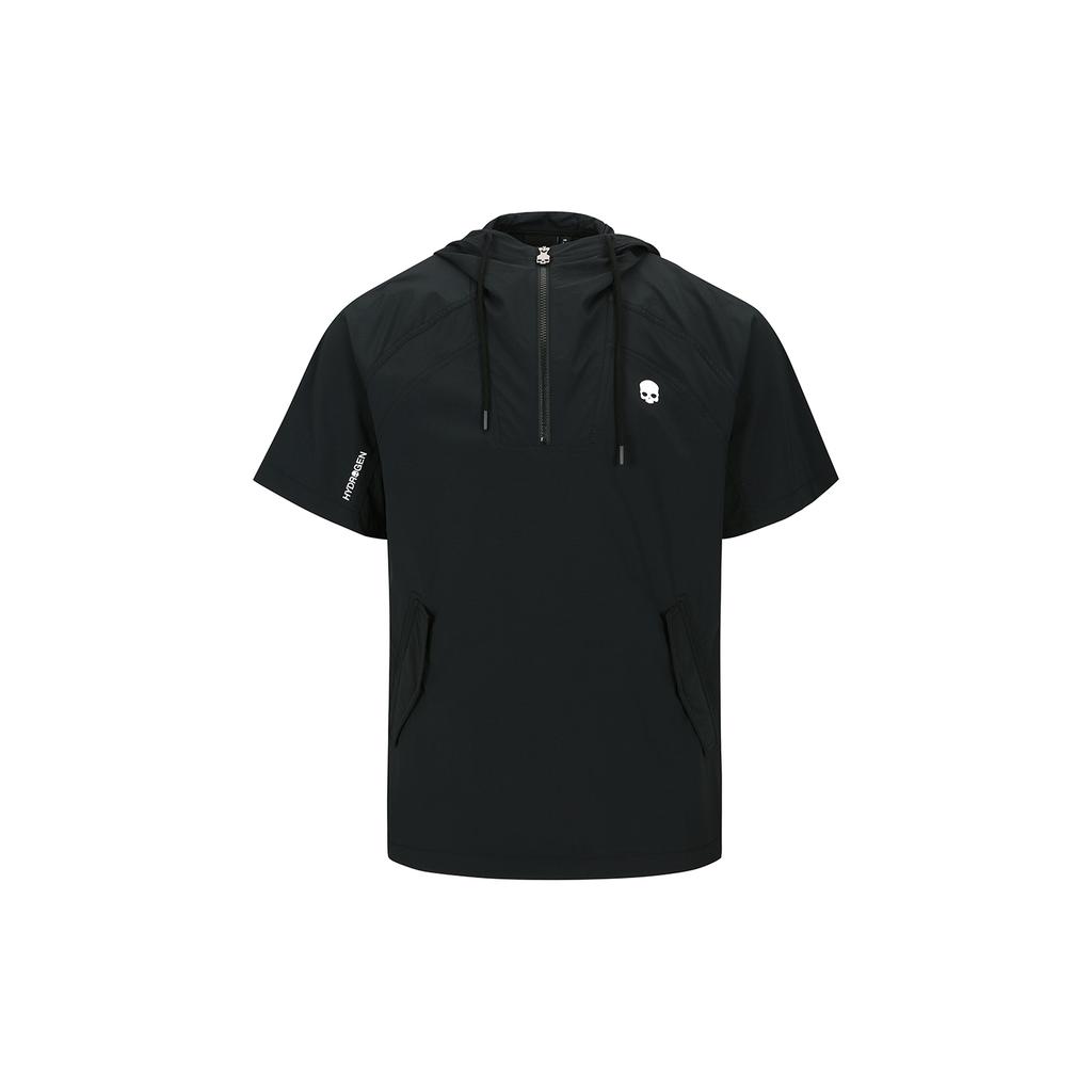 Hydrogen Men'S Lightweight Woven Stretch Short Sleeve Anorak