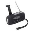 Solar Emergency Radio Hand Crank Portable NOAA Weather Radio with AM FM LED Lights SOS Alarm Cell Phone Charger for Indoor Outdoor Black