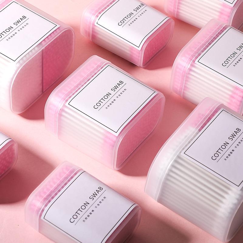 Double-Ended Cotton Swabs: Soft Round & Pointed Tips for Makeup and Ear Cleaning