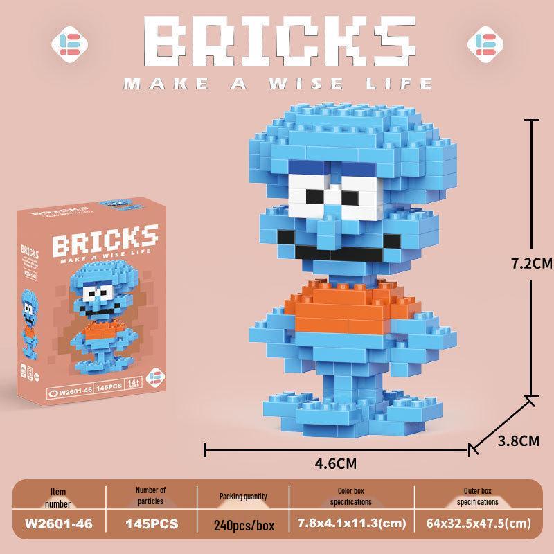 Cartoon Figurine Building Blocks: Kuromi, Cinnamoroll & Melody Rabbit - Educational Toy Blind Box for Kids