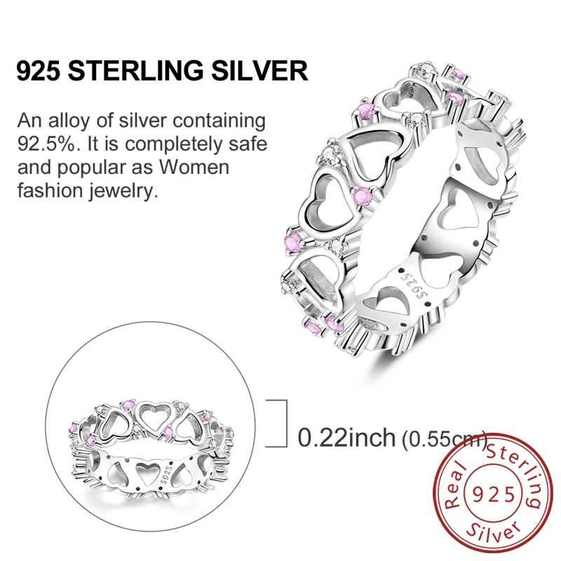 925 Silver Rings for Women Gold Shining Retro Heart Bow Star Ring Size 6 7 8 9 Wedding Anniversary Fashion Fine Jewelry