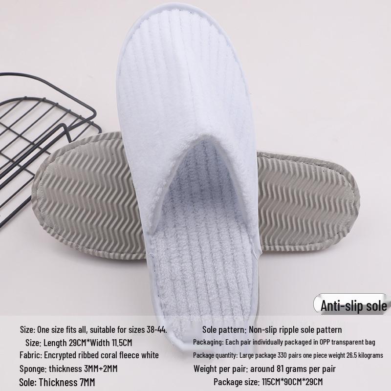 Disposable Non-slip Slippers for Hotels, B&Bs, and Beauty Salons