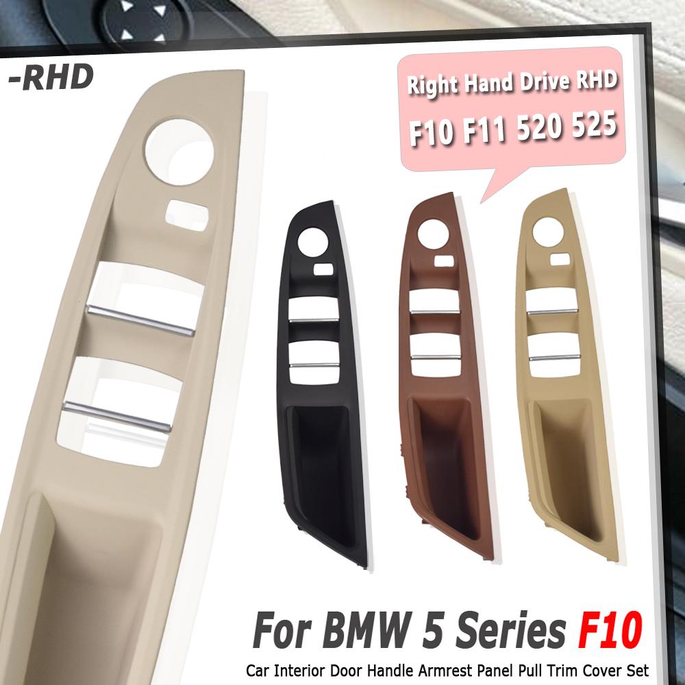 For BMW 5 Series F10 F11 Door Inner Handle Left Front Door Interior Door Panel Driver's Seat Button Switch Frame Storage