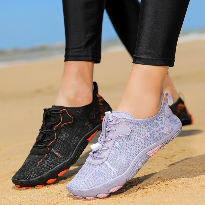 

Men Barefoot Aqua Shoes Diving Shoes Women Beach Swimming Water Sport Unisex Sneaker Fitness Hiking Surfing Snorkeling Shoes 43 фіолетовий