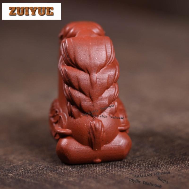 Yixing Purple Clay Make A Fortune Horse Tea Pet Antique Lucky Model Tea Figurine Play Toys Tea Statue Ornaments Accessories