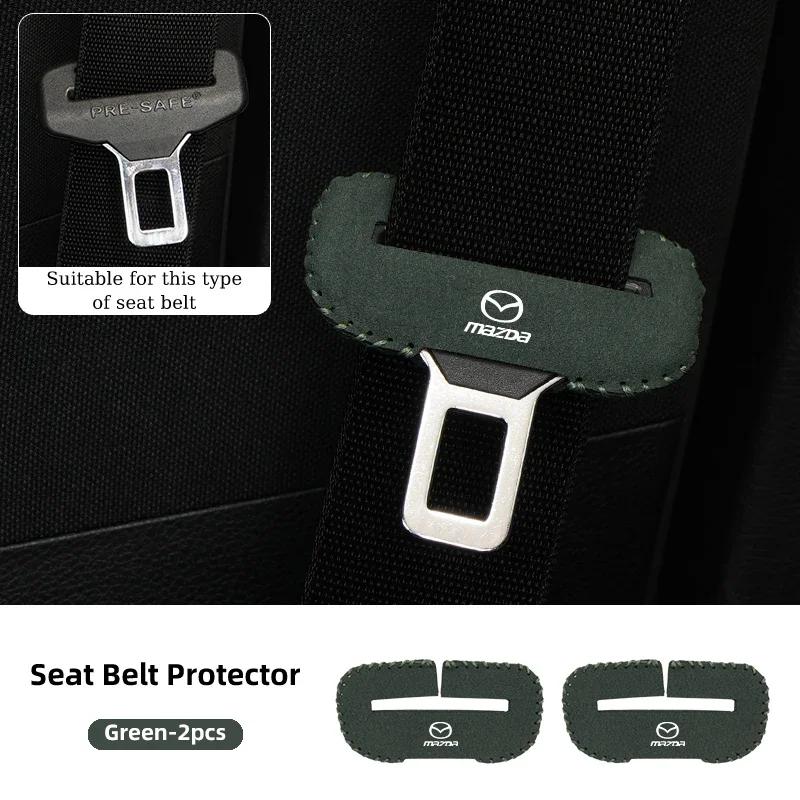 2025 Hot Car Seat Belt Clip Protector Seatbelt Buckle Plug Protective Cover For Mazda 3 6 2 5 Axela Atenza Demio CX3 CX5 MX3 MX5