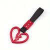 New Cracked Heart Car Hanging Loop, Front Bumper Decor, Bike Rear Bumper Warning Loop, Decorative Pull Ring