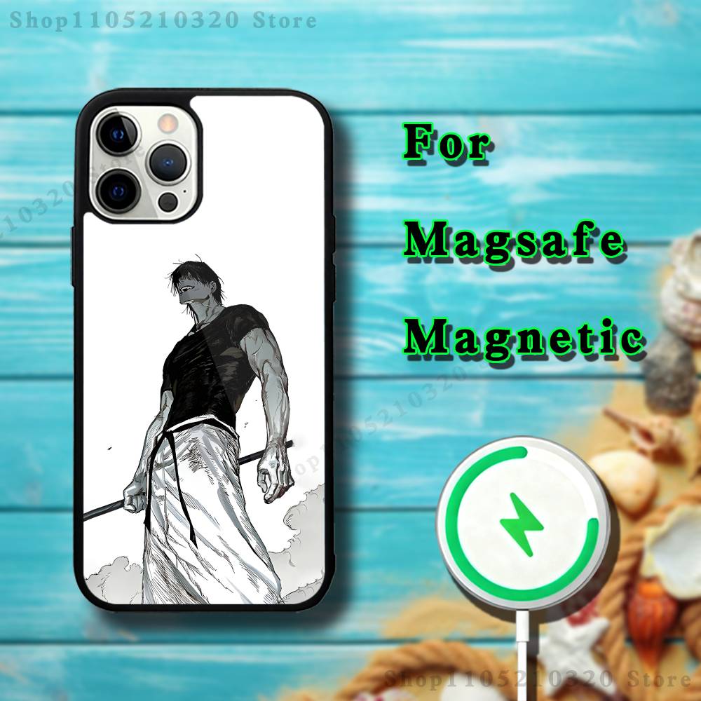 Toji Fushiguro J-Jujutsu Phone Case For iPhone 17,16,15,14,13,12,11,Pro,Max,Plus,Mini,SE4,E Magnetic Magsafe Wireless Charging iPhone14ProMax