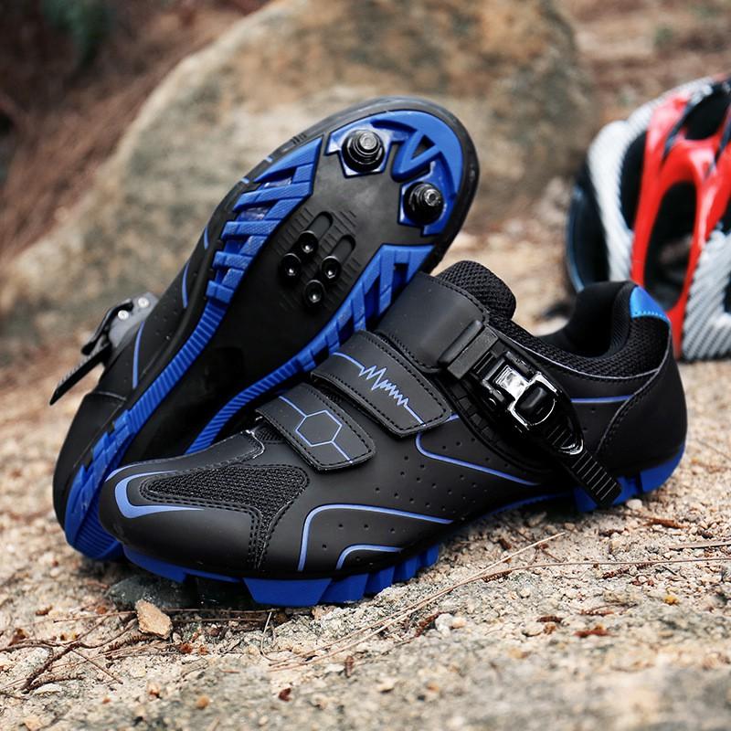 Men Women Cycling Shoes Breathable Hard Sole Road Mountain Bike Clipless Flat Pedal Compatible