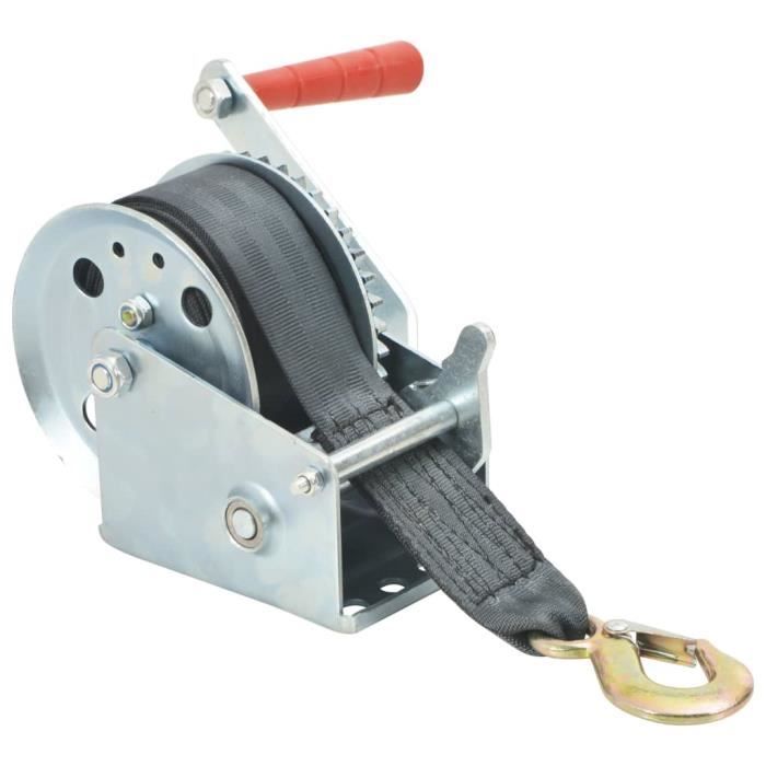 VidaXL Hand Winch with Strap 540 Kg