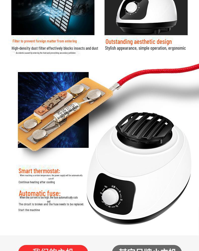 900W/1200W Clothes Dryer with Remote Control and Warm Air Accessories