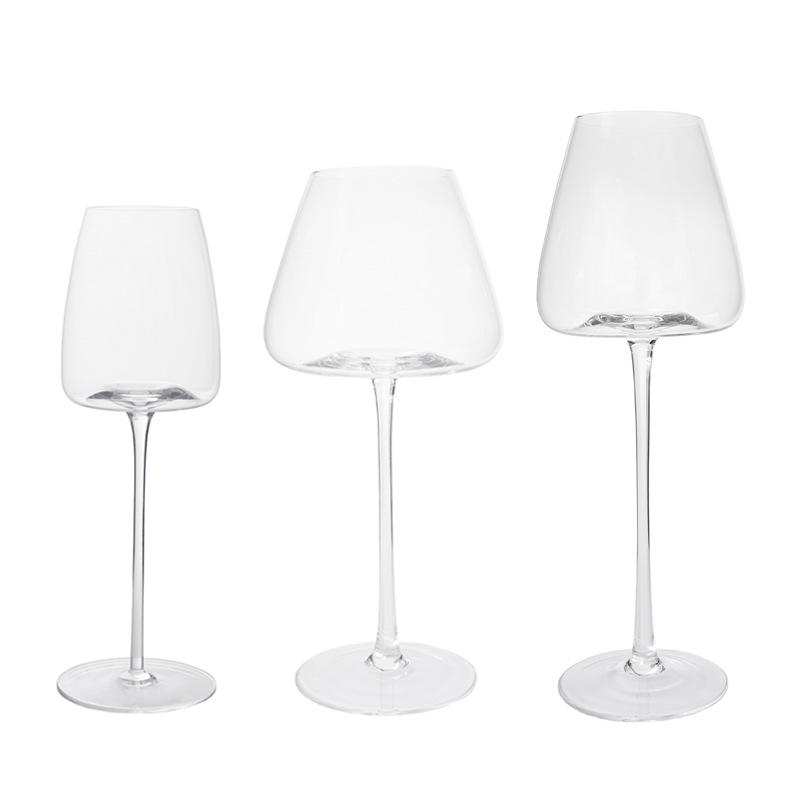 Nordic Red Wine Glass, Concave Bottom Lead-Free Crystal Burgundy Decanter