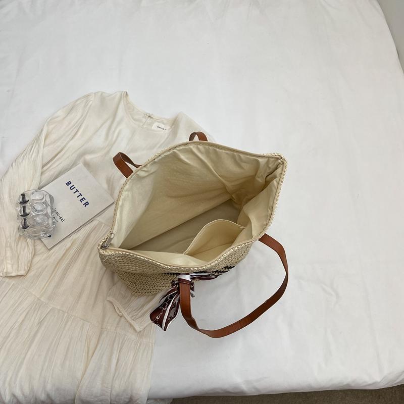Large Capacity Straw Woven Bag Women's Shoulder Bag Tote Bag