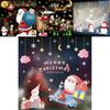 New Pvc Christmas Static Cling Window Decor Featuring Festive Santa Claus Design