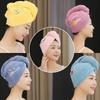 Quick-Dry Hair Hat  Super Absorbent Soft Towels Coral Fleece Shower Cap Bathroom Women Head Towels Girls Cute Dry Hair Bonnets