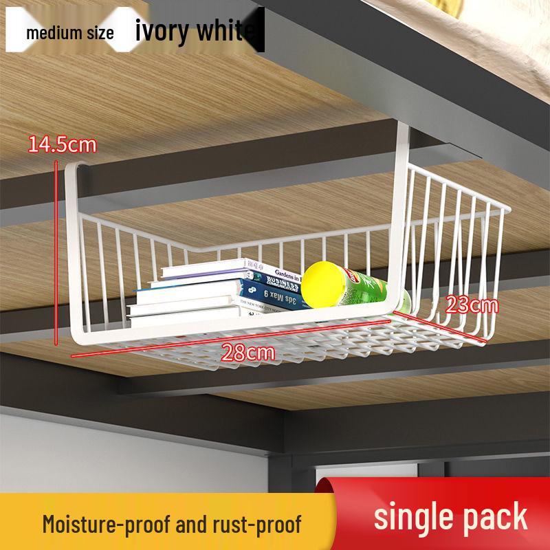 Kitchen Storage Hanging Basket - No Installation Needed, Layered Seasoning & Dormitory Organizer